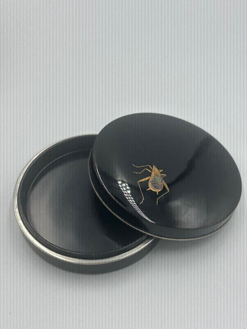 宗廣作 虫錫縁 香合 黒漆塗 茶道具 細合喝堂 書付 大徳寺 - メルカリ