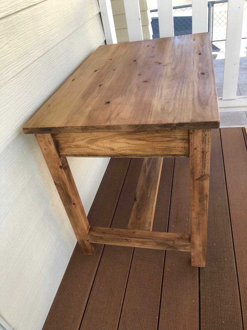 無垢　デスク　テーブル　ハンドメイド　サイズオーダー出来ます