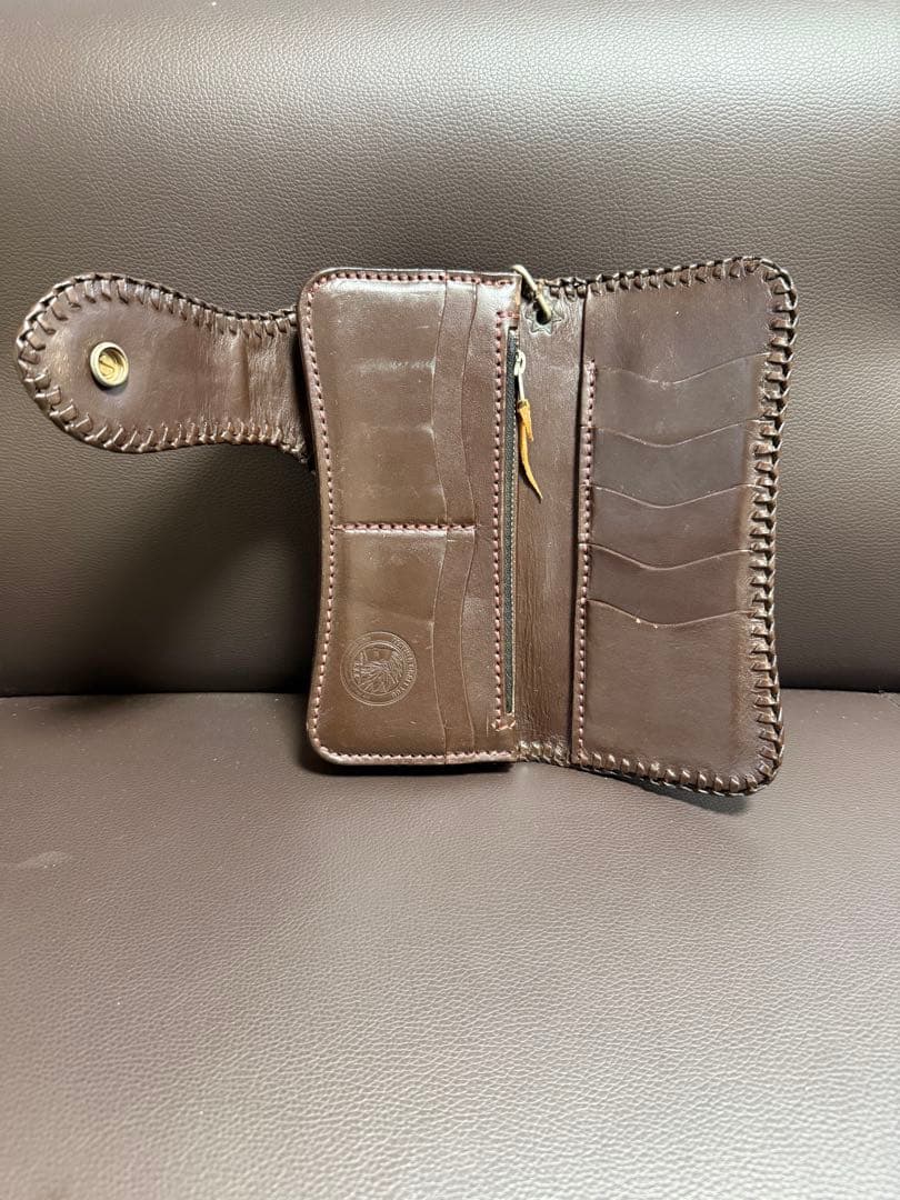 レザークラフ　優　レザー　バイカーズ　ウォレット　レザーチェーン付