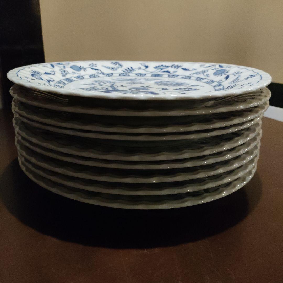 ブルーエルベ　お皿9枚セット　大皿　三洋陶器