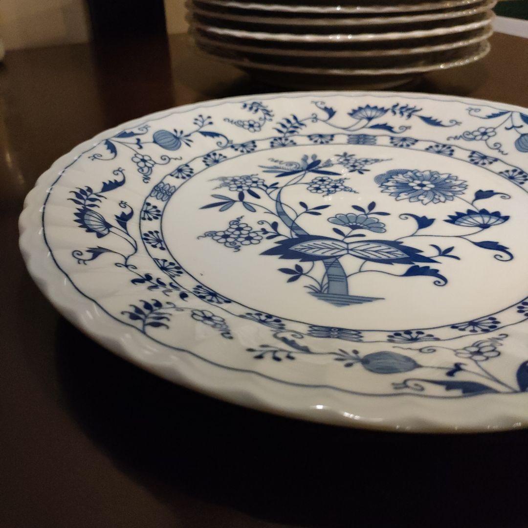 ブルーエルベ　お皿9枚セット　大皿　三洋陶器