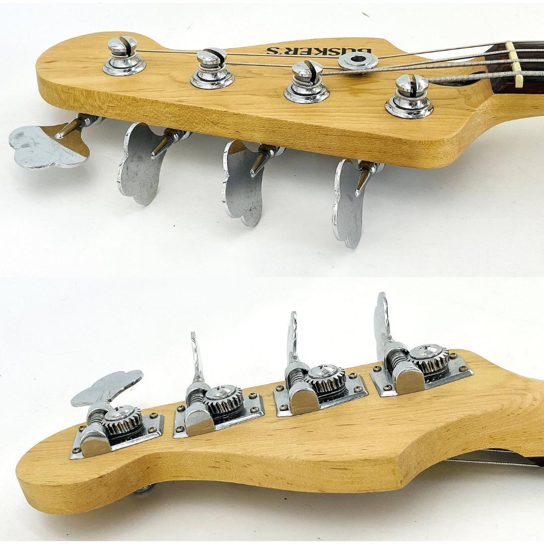 BUSKER'S プレシジョンベースタイプ PB ブラック ローズ指板【整備品