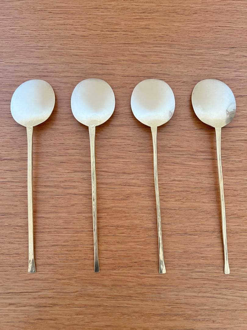 真鍮スッカラ/寺本英幸・Kitoneオリジナル　4本セット