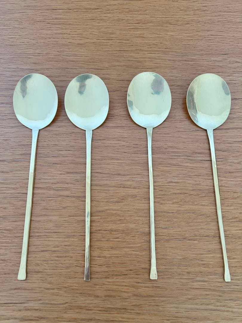 真鍮スッカラ/寺本英幸・Kitoneオリジナル　4本セット