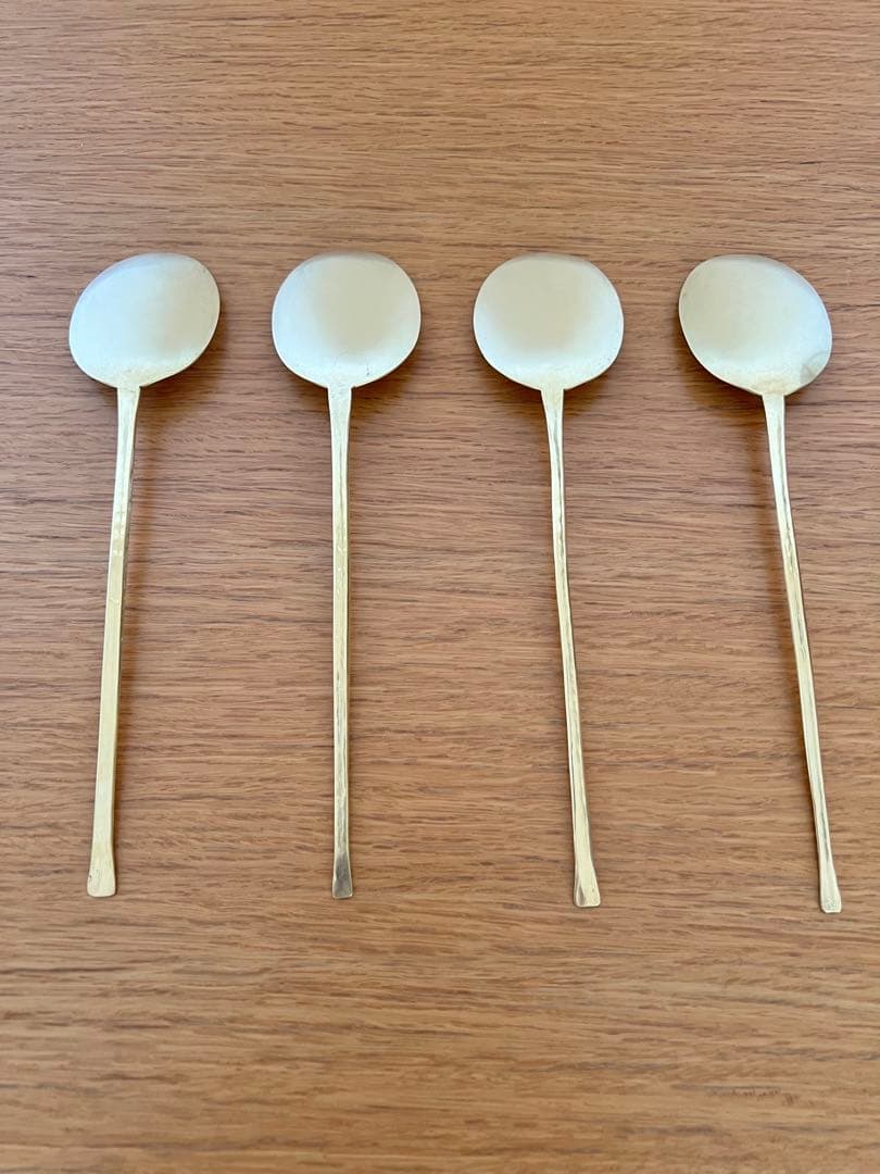 真鍮スッカラ/寺本英幸・Kitoneオリジナル　4本セット