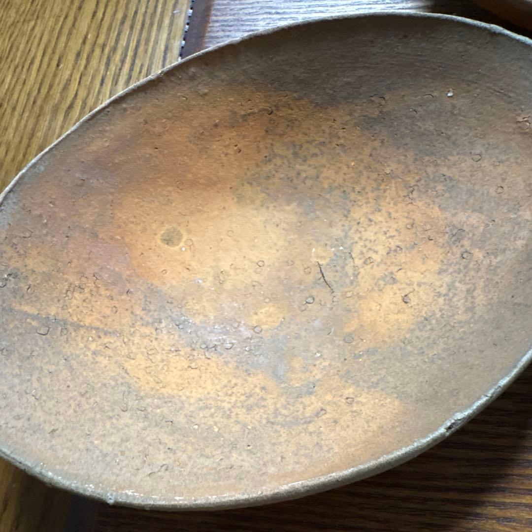 備前焼　金重友邦作品　5客皿　未使用　箱あり