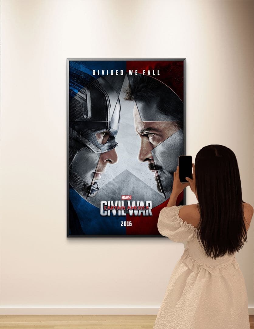 枚数限定*映画館用両面印刷ポスターINTL版:シビルウォー キャプテン