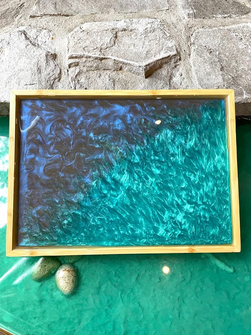 刻craft レジンアートトレー　 Mサイズ 刻STOCKグレードNo.006