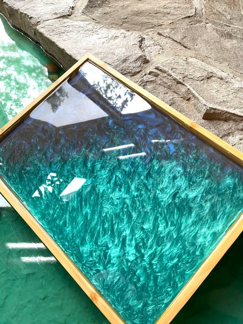 刻craft レジンアートトレー　 Mサイズ 刻STOCKグレードNo.006