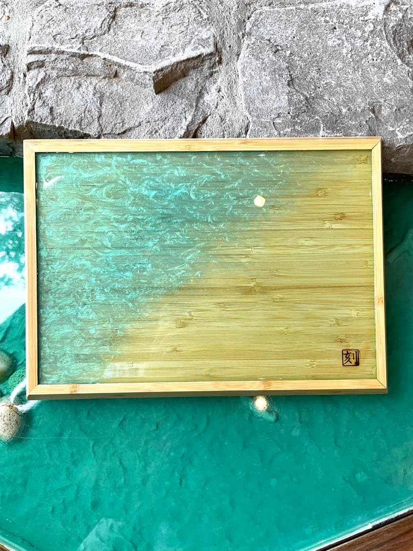 刻craft レジンアートトレー　 Mサイズ 刻STOCKグレードNo.006