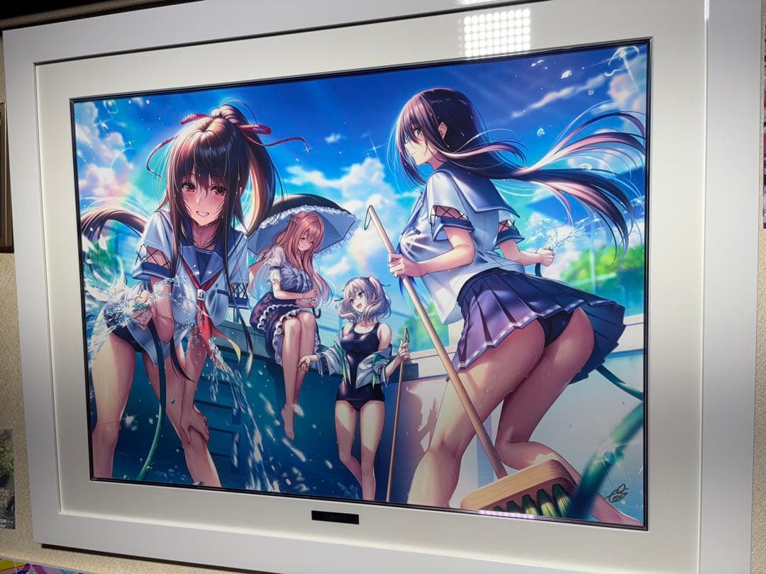 ピロ水 版画 夏恋青春 アールビバン