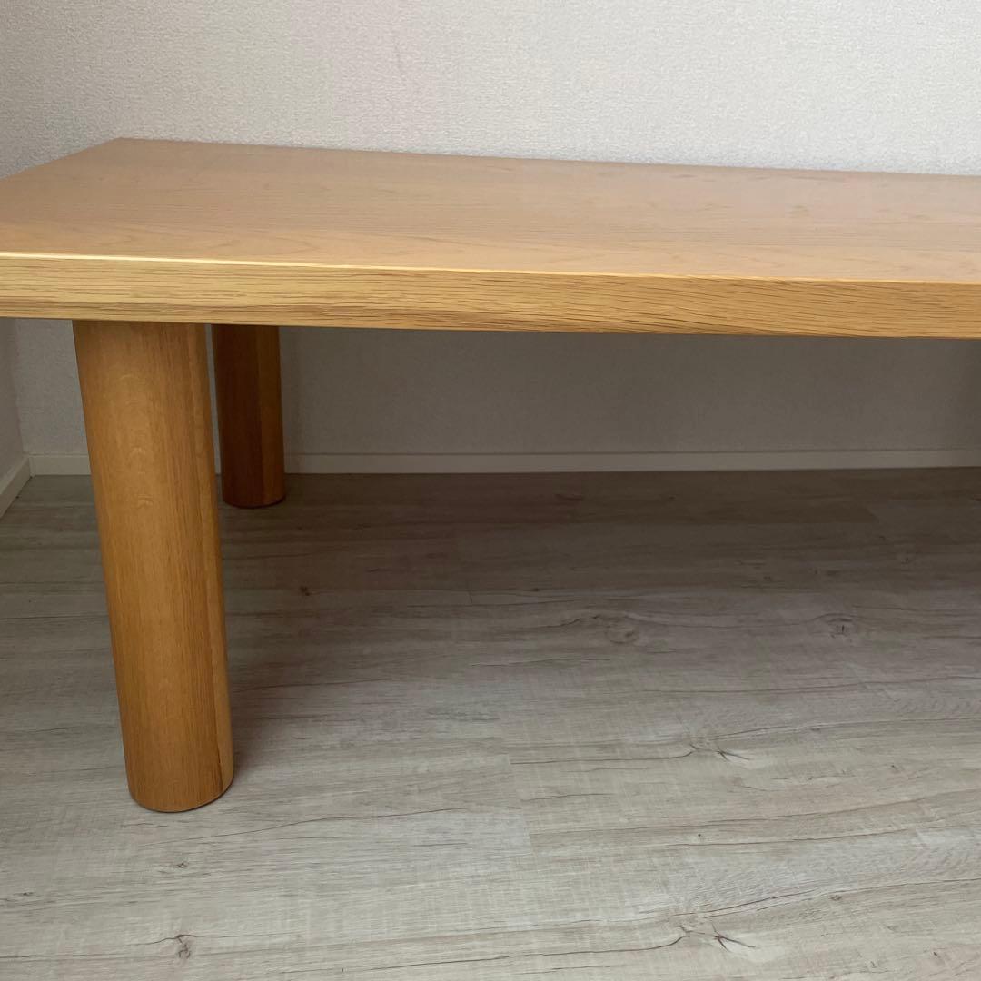 無印良品　木製テーブル天板オーク材120×60 脚4本組み　高さ35cm
