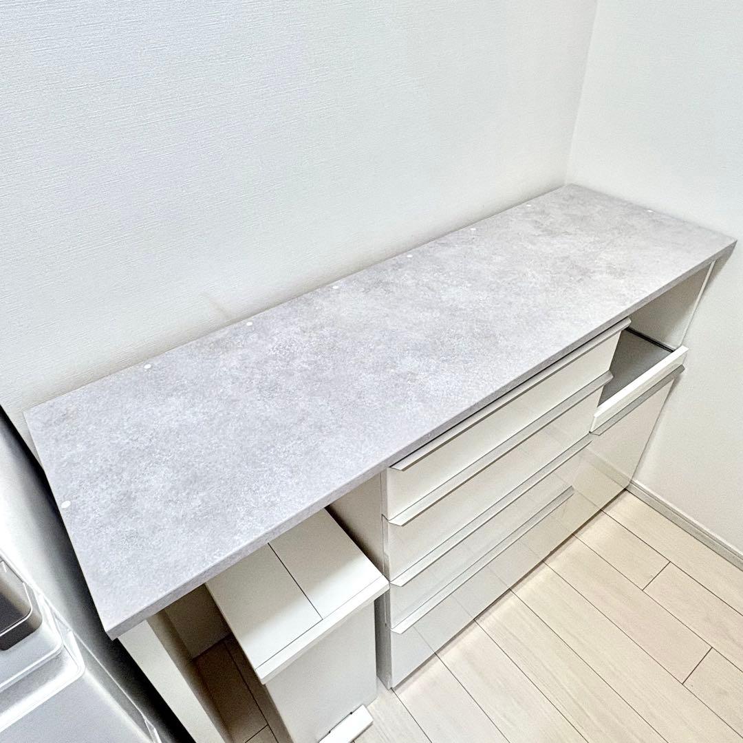 【1/20発送】パモウナ　ECA-S1400R下台　キッチンカウンター オープン