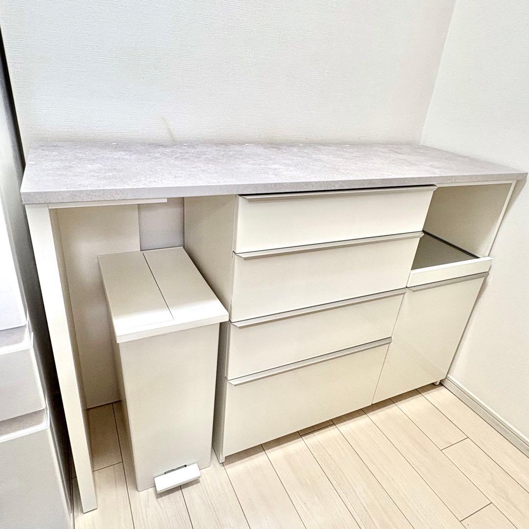 【1/20発送】パモウナ　ECA-S1400R下台　キッチンカウンター オープン