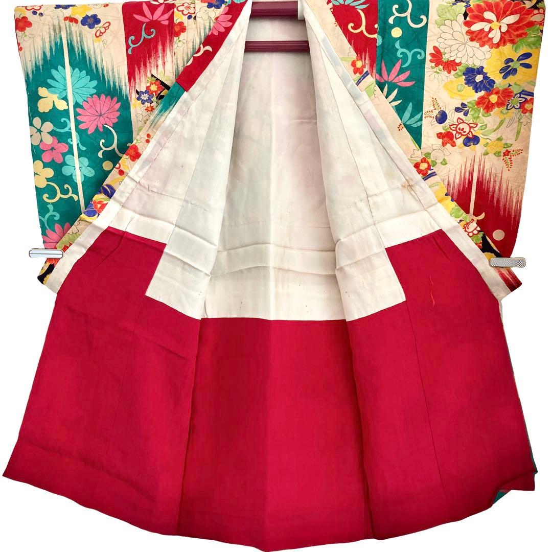 アンティーク女の子 子供着物 七五三 アンティーク着物 NO8