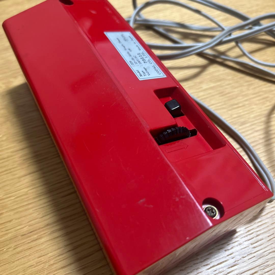せ*ち様 COPAL 229赤パタパタ時計／フリック時計　箱、説明書付
