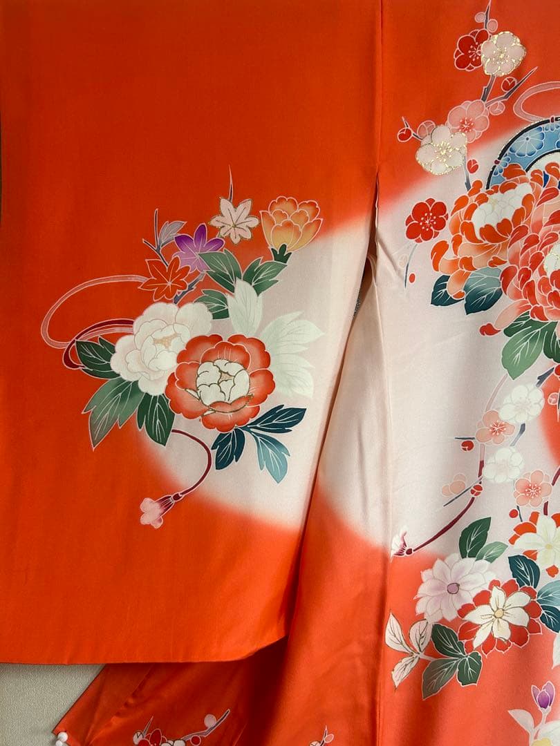 123 お宮参り　産着　一つ身　七五三　三歳　五歳　お祝い　正絹仕立て上り