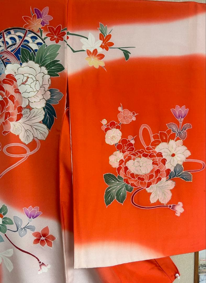 123 お宮参り　産着　一つ身　七五三　三歳　五歳　お祝い　正絹仕立て上り