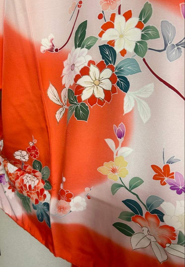 123 お宮参り　産着　一つ身　七五三　三歳　五歳　お祝い　正絹仕立て上り