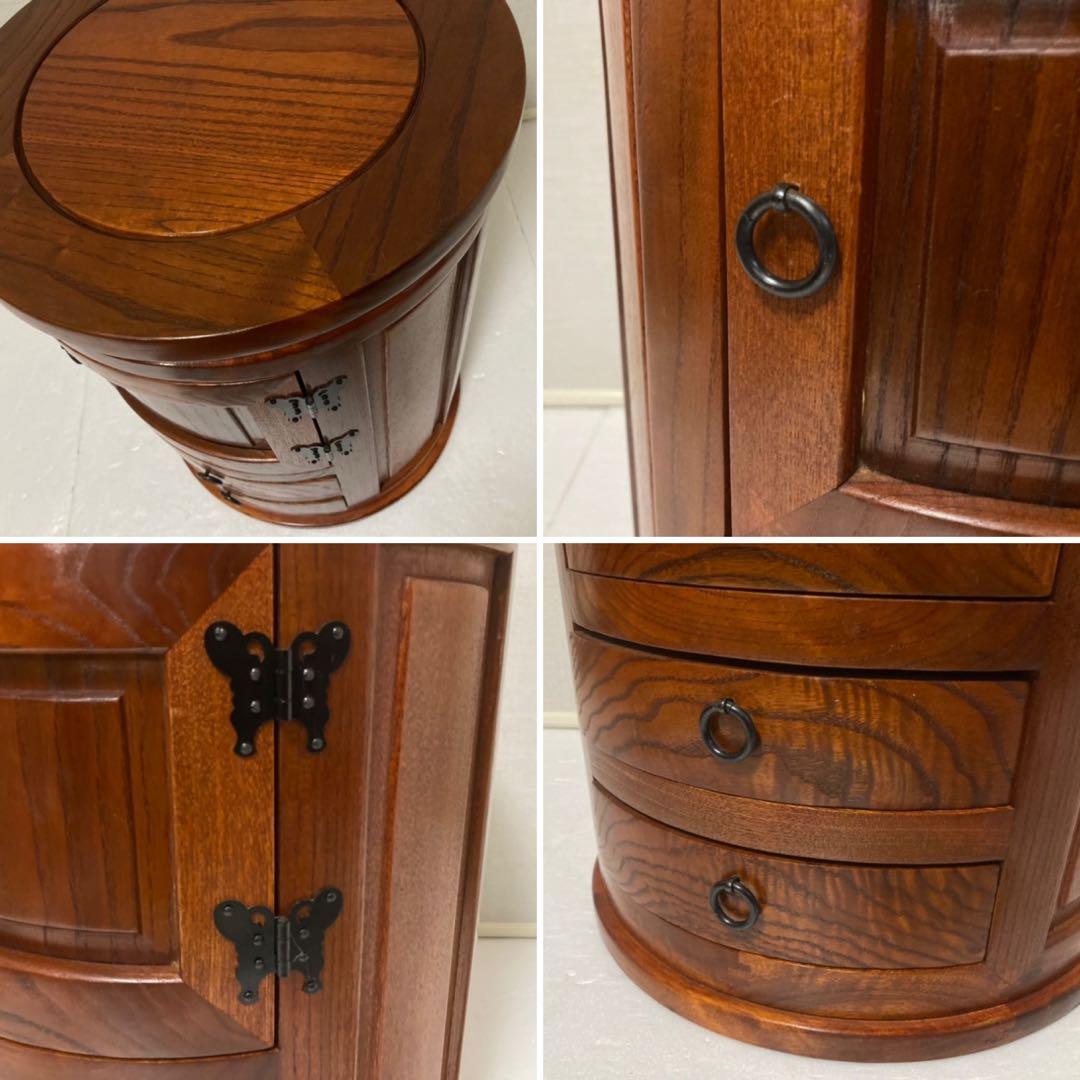 木製 スツール チェア 椅子 置物台 飾り台 花台 サイドテーブル 収納 レトロ