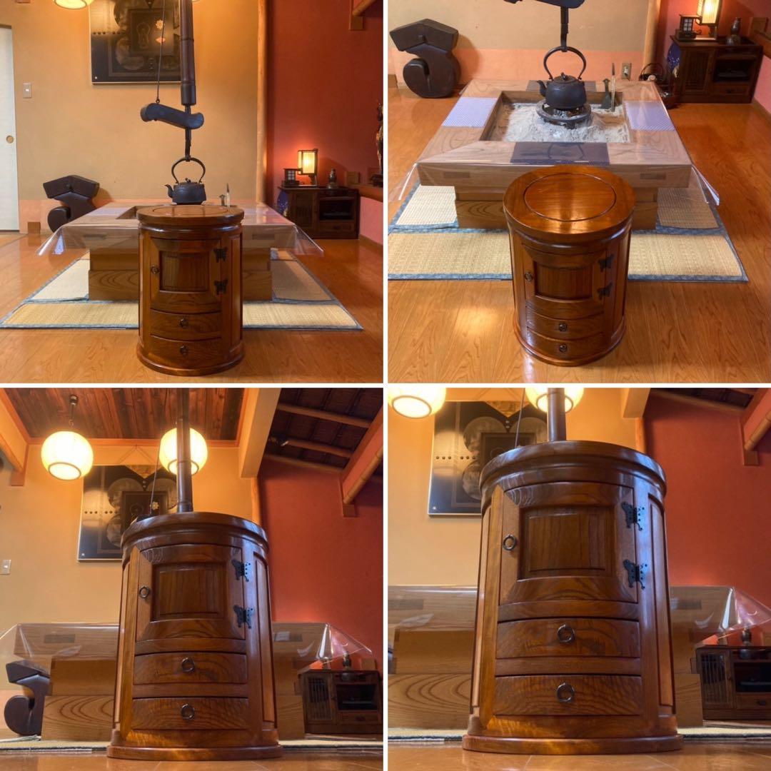 木製 スツール チェア 椅子 置物台 飾り台 花台 サイドテーブル 収納 レトロ