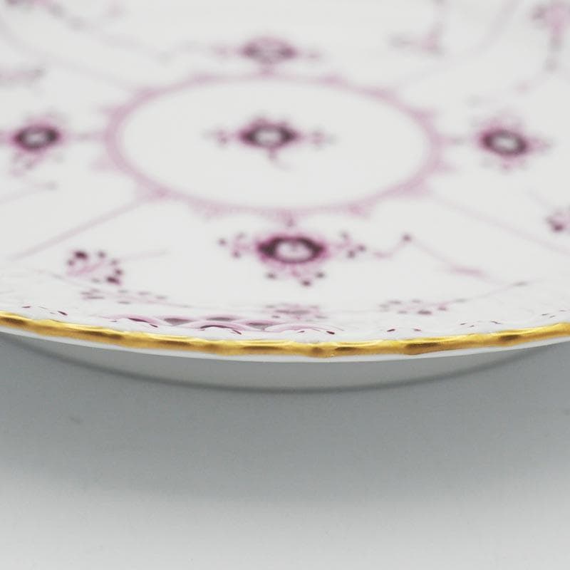 ロイヤルコペンハーゲン バーガンディ フルレース プレート 17.5cm #1