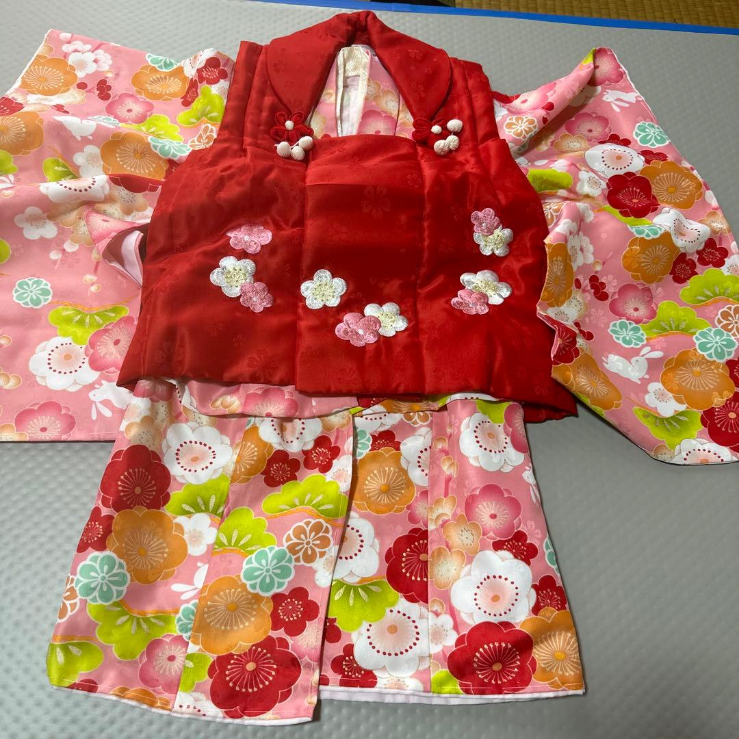 着物 七五三 3歳 女の子 セット 中古品 子供着物