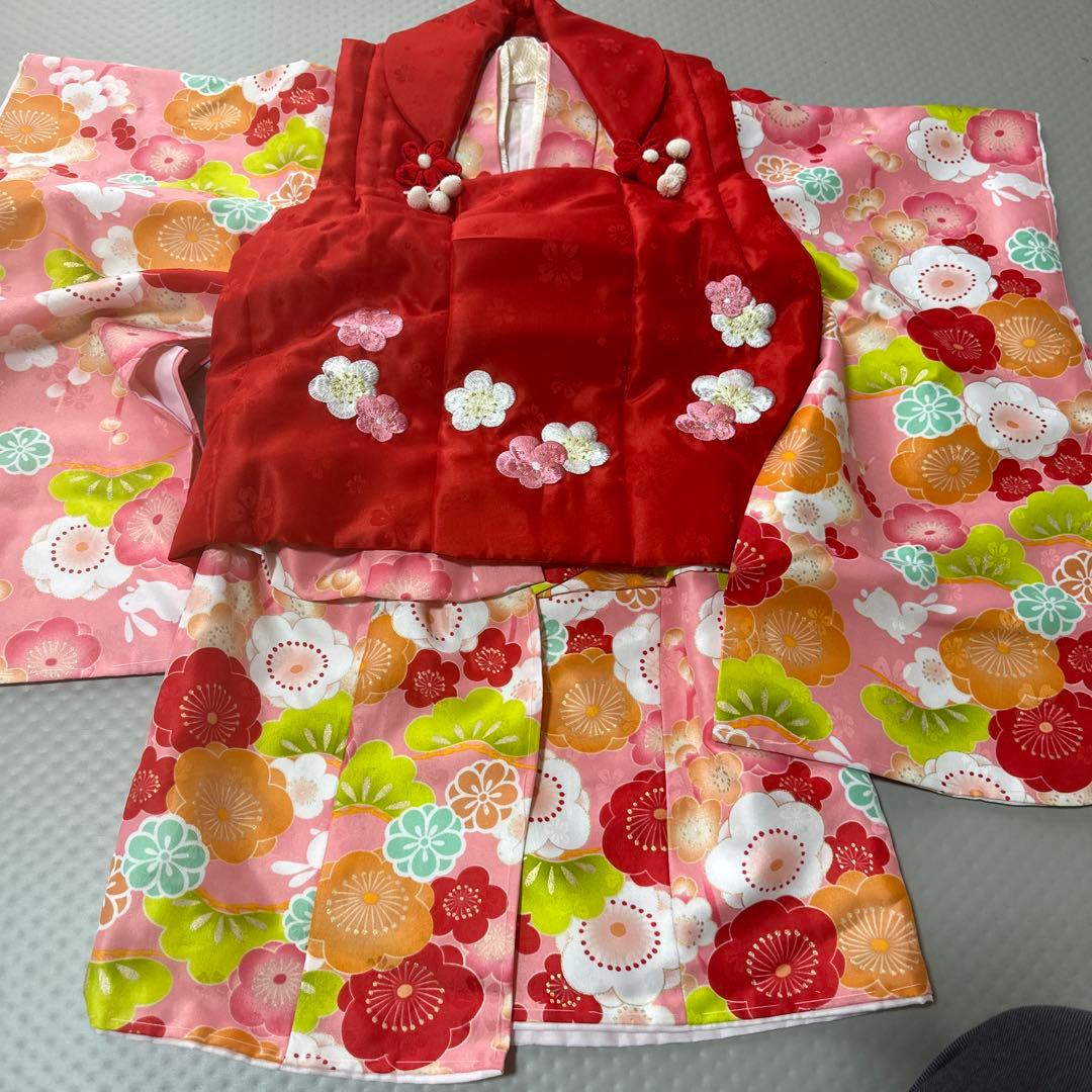 着物 七五三 3歳 女の子 セット 中古品 子供着物