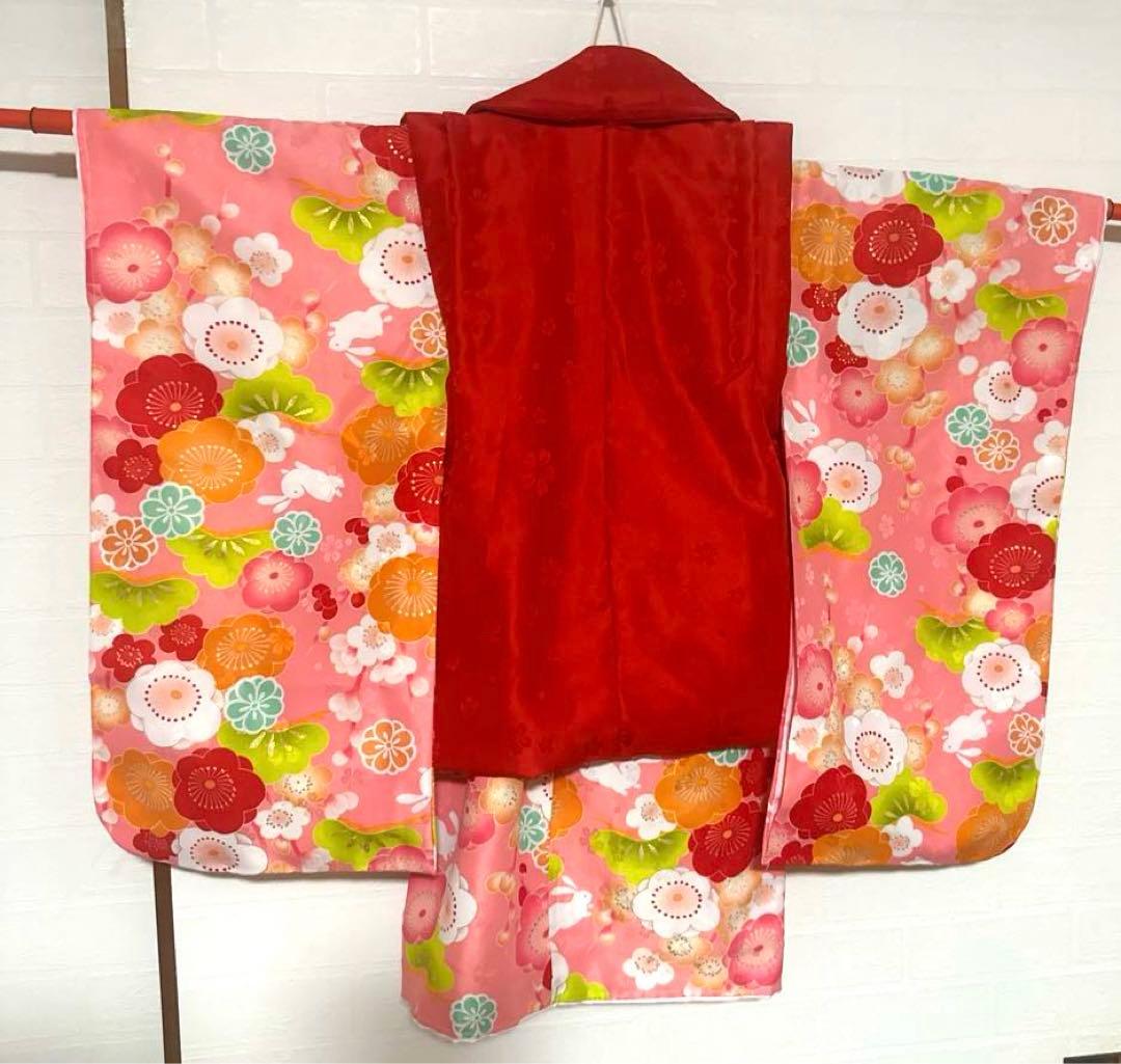 着物 七五三 3歳 女の子 セット 中古品 子供着物