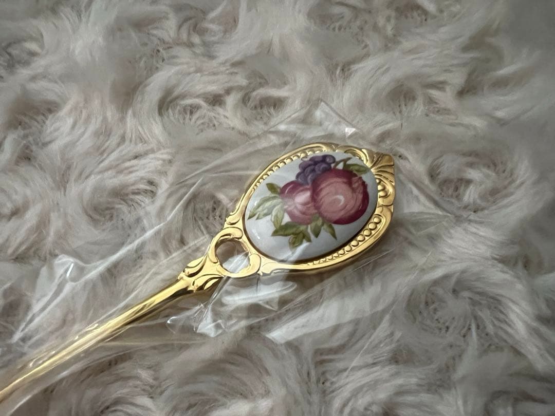 エインズレイ　陶器の装飾　カトラリーセット　スプーン＆フォーク〈10本セット〉