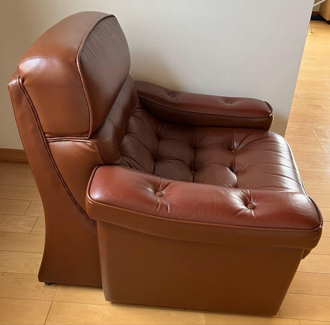 1人掛けソファ　合皮