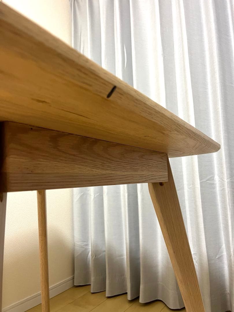 ナチュラル 木製 正方形 ダイニングテーブル