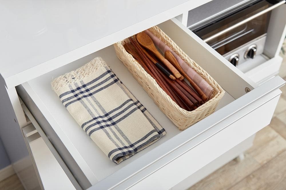 《新品・送料無料》レンジ台 キャスター付き 80cm