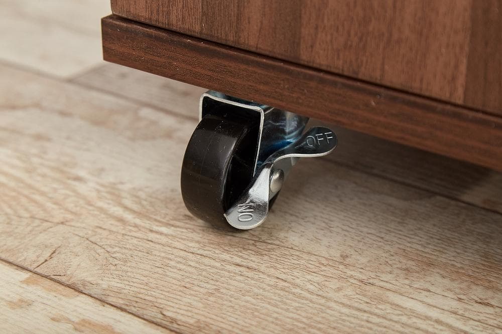 《新品・送料無料》レンジ台 キャスター付き 80cm