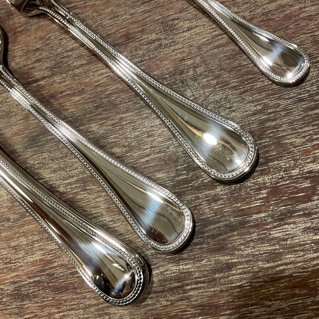 高品質！18ー10ラッキーウッド LUCKYWOOD カトラリーセット 24本