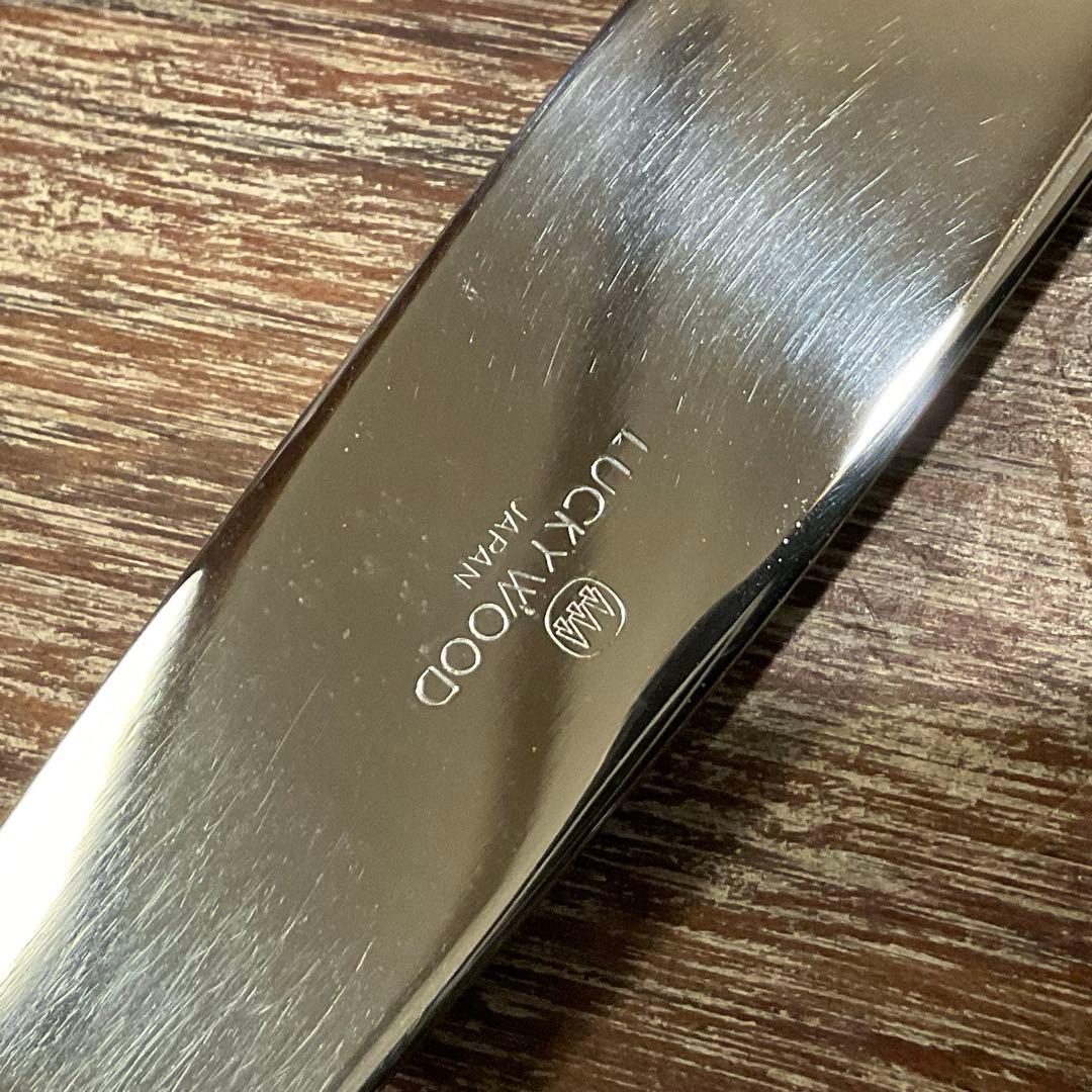 高品質！18ー10ラッキーウッド LUCKYWOOD カトラリーセット 24本