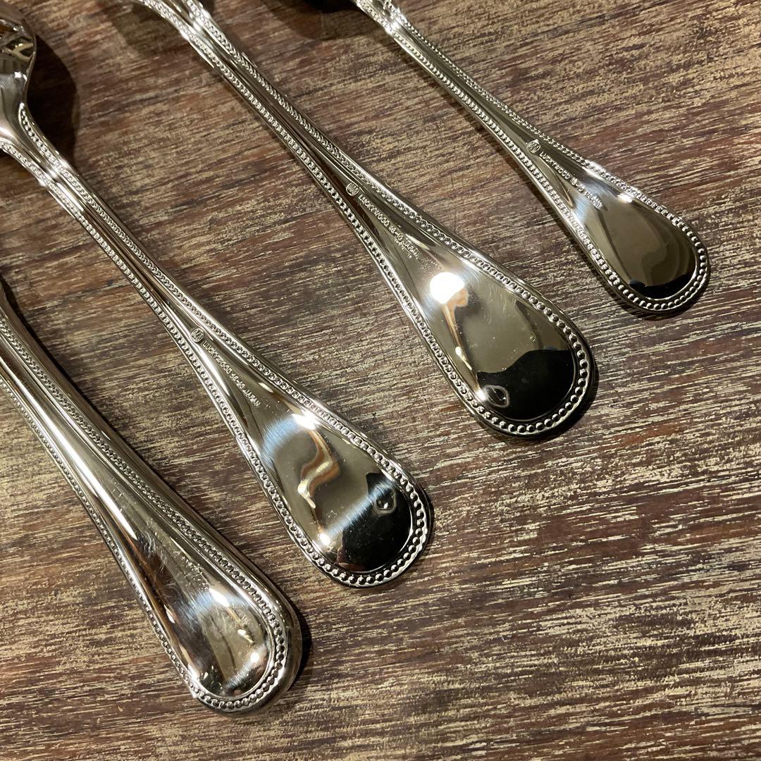 高品質！18ー10ラッキーウッド LUCKYWOOD カトラリーセット 24本