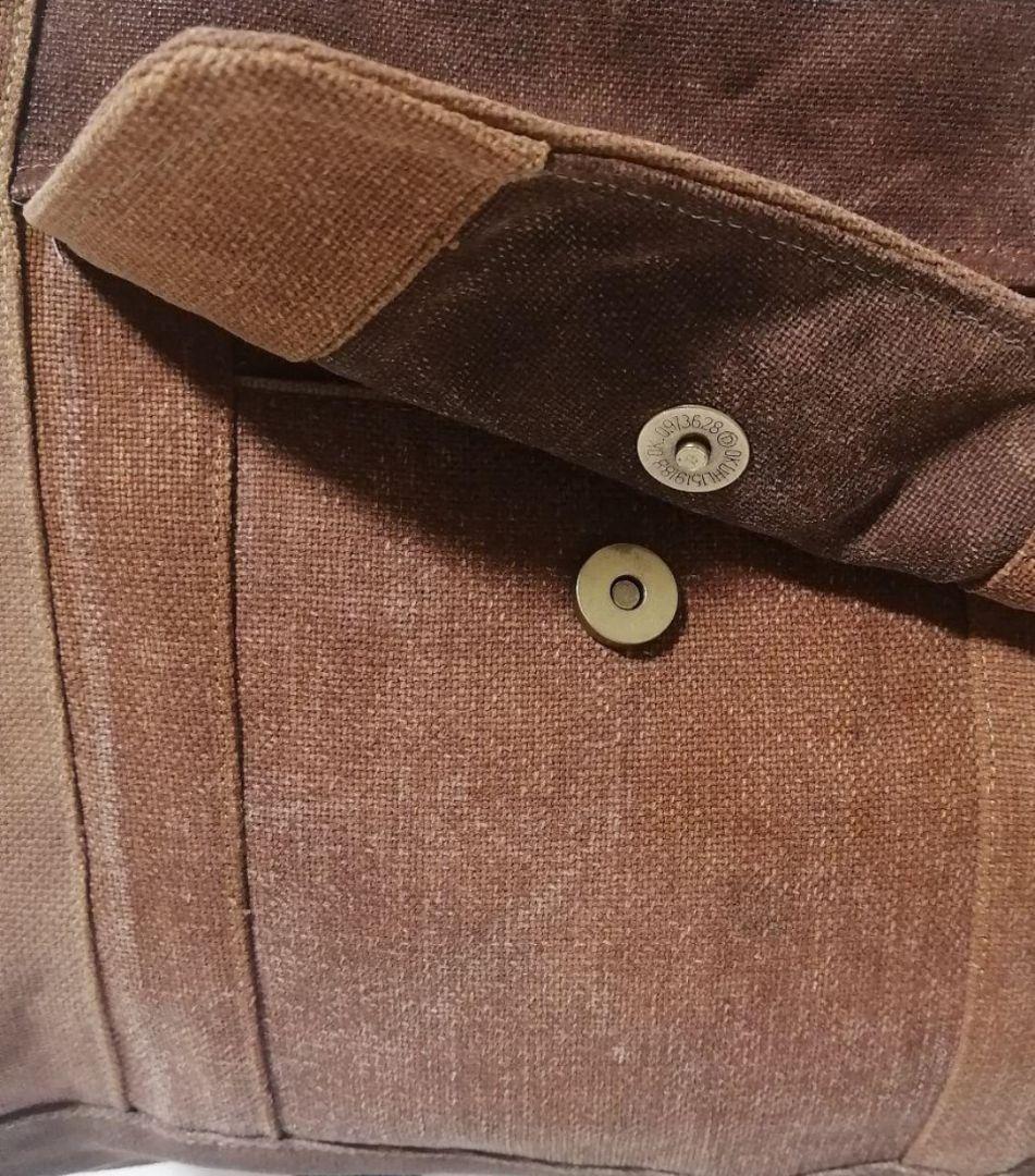 柿渋染め酒袋 古布リメイク A4対応 2wayトートバッグ 斜めがけ可