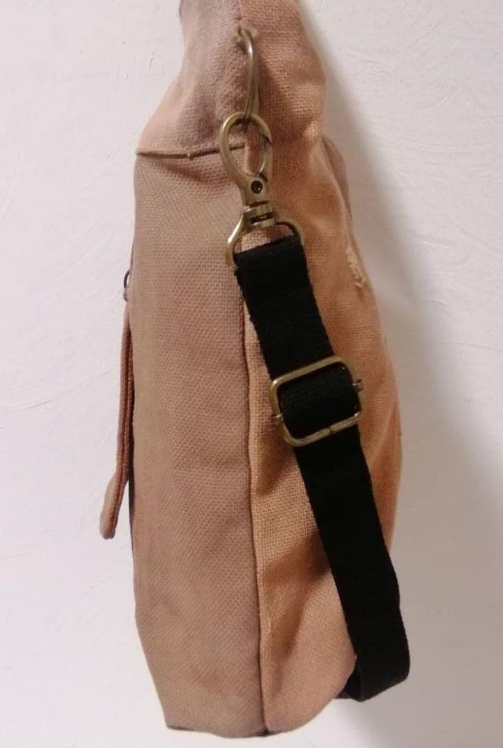 柿渋染め酒袋 古布リメイク A4対応 2wayトートバッグ 斜めがけ可