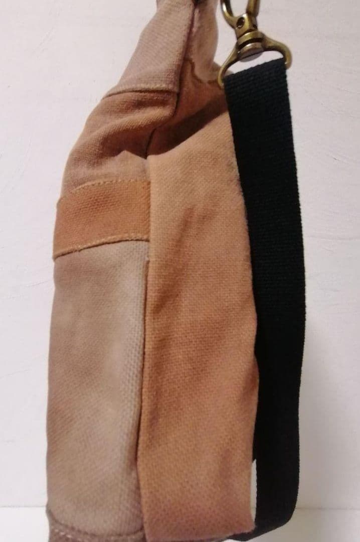 柿渋染め酒袋 古布リメイク A4対応 2wayトートバッグ 斜めがけ可