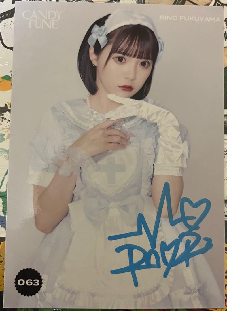 CANDY TUNE 福山梨乃 サイン入り生写真セット・（イコラブ アニブ