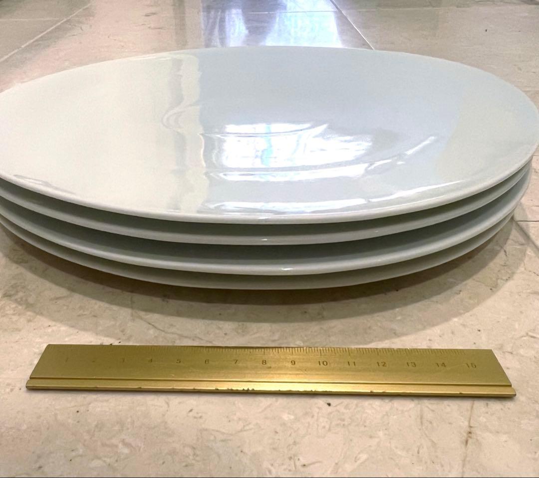 ホワイトだ円形大皿 4枚セット