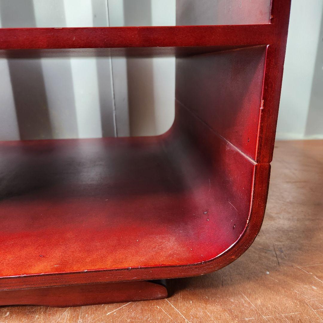 ヴィンテージ　スペースエイジ 木製 オープンシェルフ テレビボード 収納