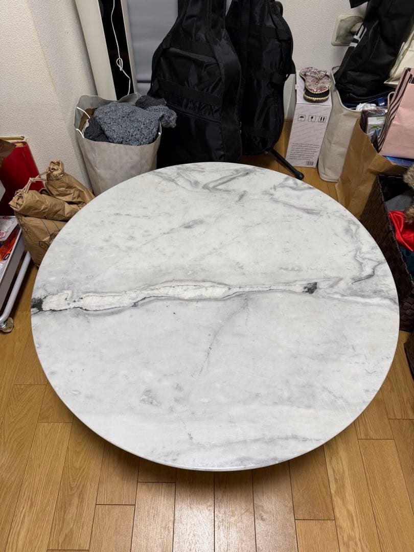 円形大理石センターテーブル