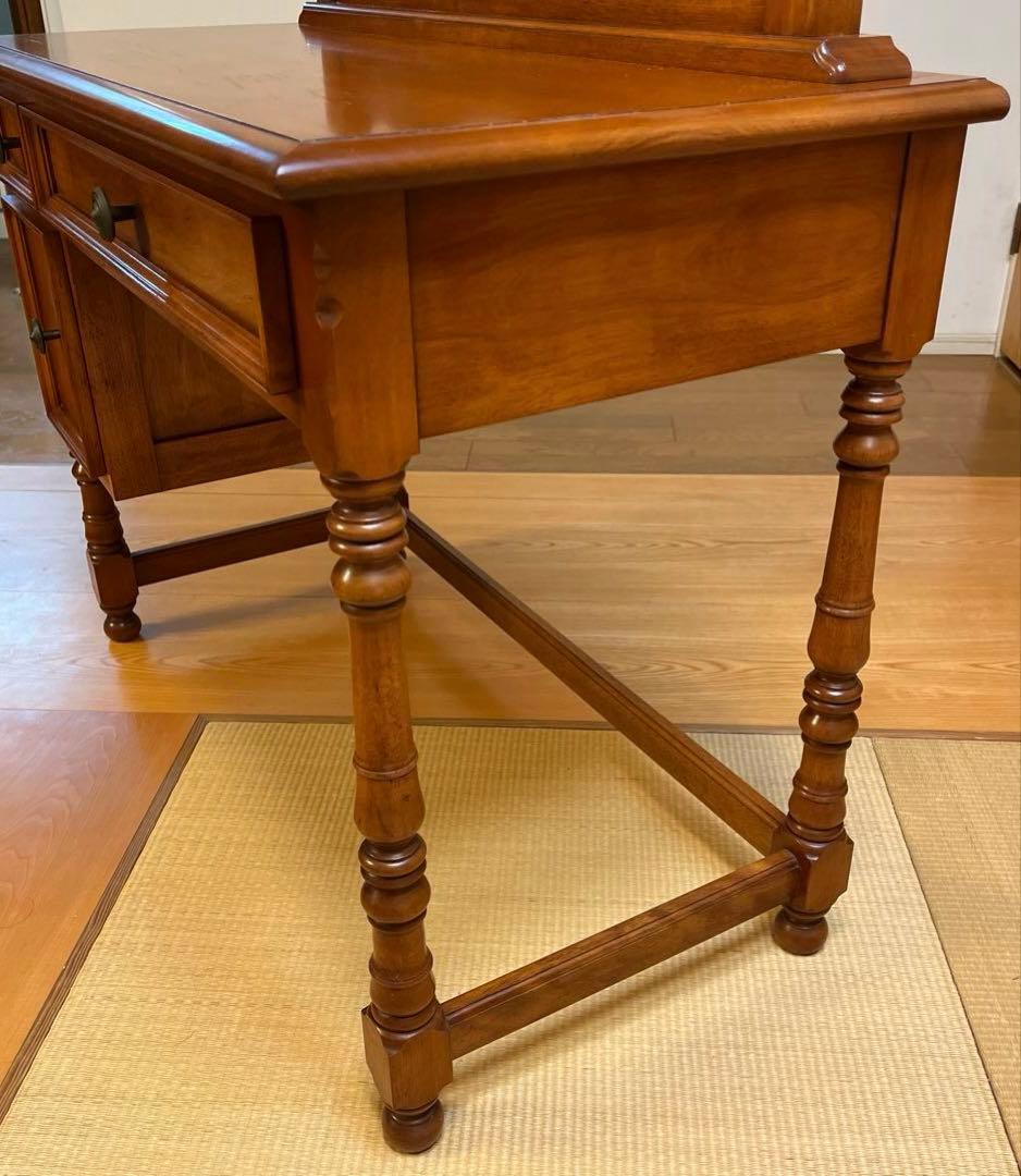 横浜ダニエル 木製ドレッサー・鏡台 ブラウン