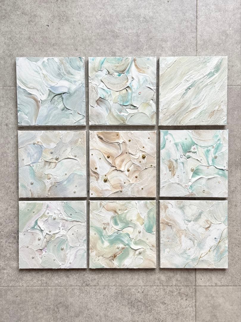 アクリル画テクスチャーアートno.19抽象画キャンバスアートパネル