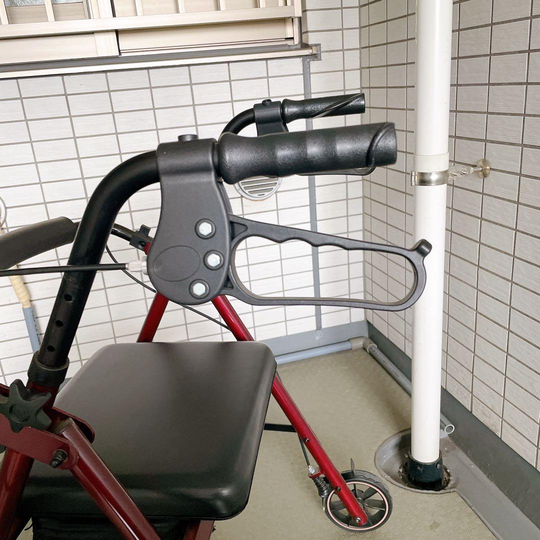 HAIBOO 歩行器 高齢者用 折りたたみ 軽量 低め 座れる シルバーカー