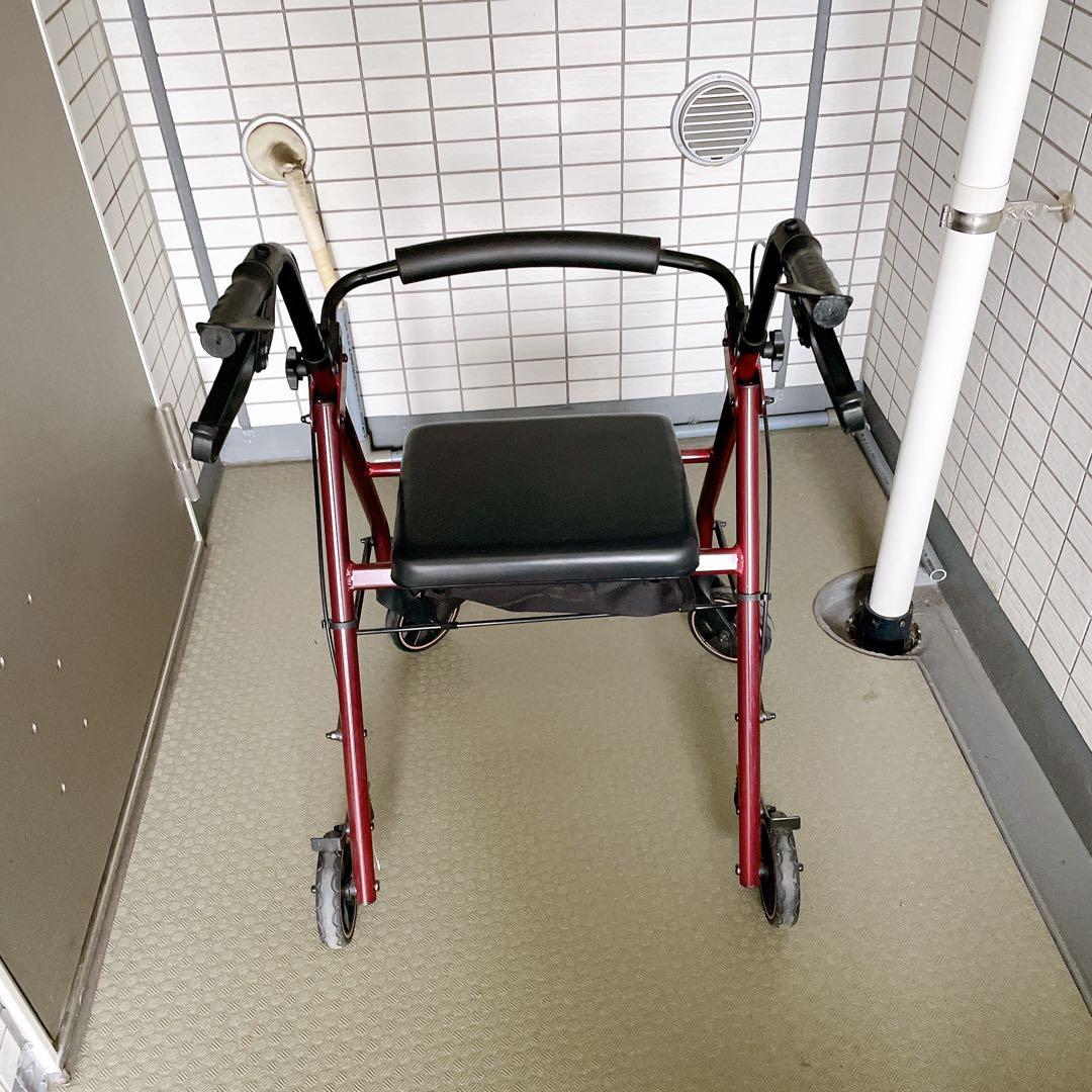 HAIBOO 歩行器 高齢者用 折りたたみ 軽量 低め 座れる シルバーカー