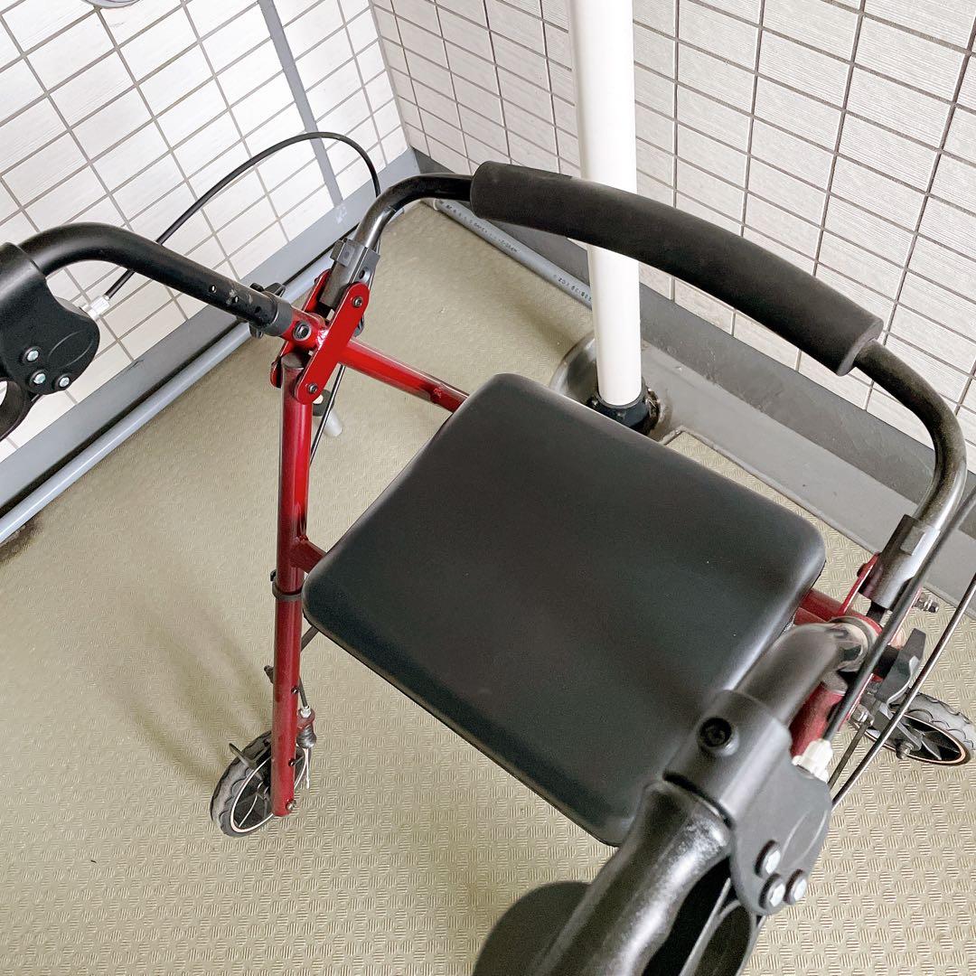 HAIBOO 歩行器 高齢者用 折りたたみ 軽量 低め 座れる シルバーカー