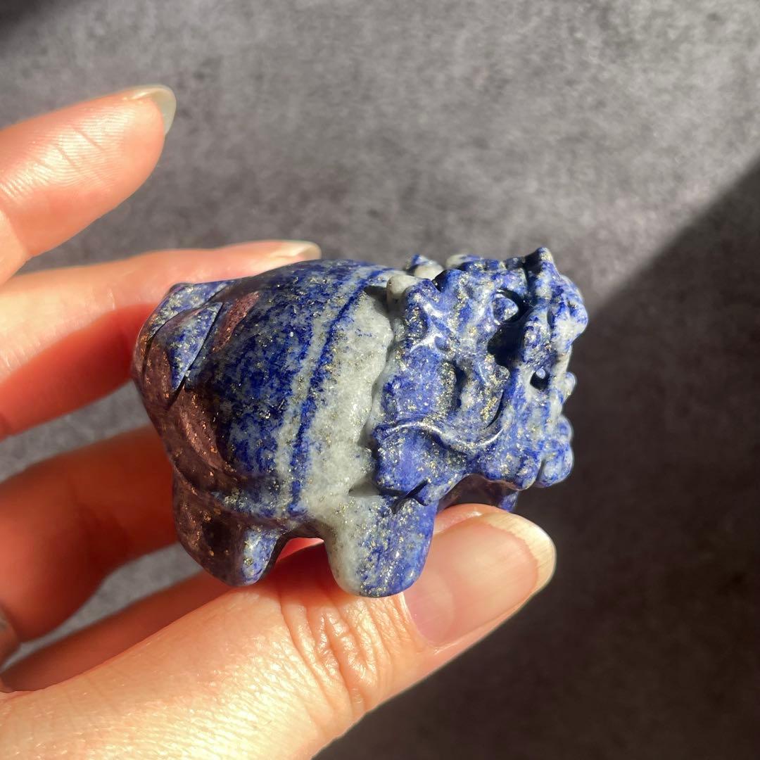 ラピスラズリ パイライト 龍亀